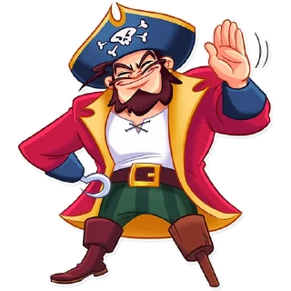 👋-Shiver Me Timbers, Telegram Sticker