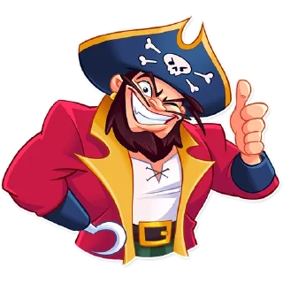 👍-Shiver Me Timbers, Telegram Sticker