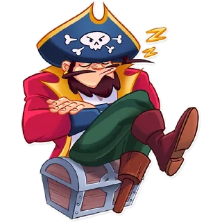 😴-Shiver Me Timbers, Telegram Sticker