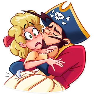 😚-Shiver Me Timbers, Telegram Sticker