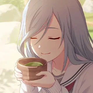 🍵-shizuku hinomori  :: @fStikBot, Telegram Sticker