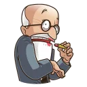 😨-Sigmund Freud, Telegram Sticker