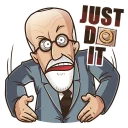 😬-Sigmund Freud, Telegram Sticker