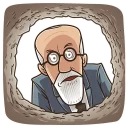 😯-Sigmund Freud, Telegram Sticker