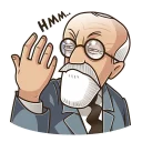 🤔-Sigmund Freud, Telegram Sticker