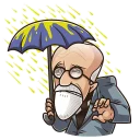 ☔-Sigmund Freud, Telegram Sticker