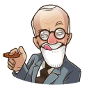 😜-Sigmund Freud, Telegram Sticker