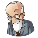 😏-Sigmund Freud, Telegram Sticker