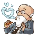 😘-Sigmund Freud, Telegram Sticker