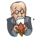 💸-Sigmund Freud, Telegram Sticker