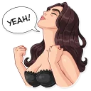 💪-Monica Bellucci, Telegram Sticker