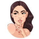 🤐-Monica Bellucci, Telegram Sticker