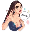 👋-Monica Bellucci, Telegram Sticker