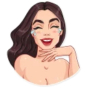 😂-Monica Bellucci, Telegram Sticker