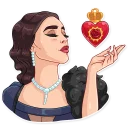 😘-Monica Bellucci, Telegram Sticker