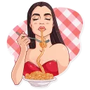 🍝-Monica Bellucci, Telegram Sticker