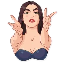 🤗-Monica Bellucci, Telegram Sticker