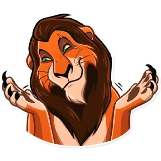 🤷‍♂-Simba, Telegram Sticker