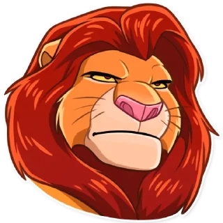 😑-Simba, Telegram Sticker