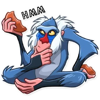🤔-Simba, Telegram Sticker