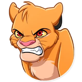 😠-Simba, Telegram Sticker
