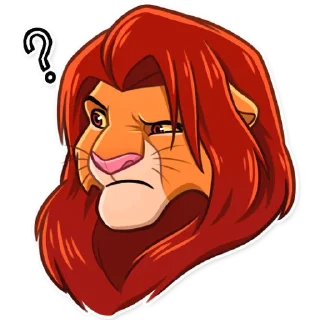 🤨-Simba, Telegram Sticker