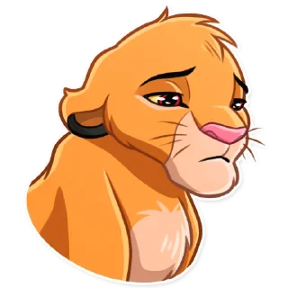 😔-Simba, Telegram Sticker