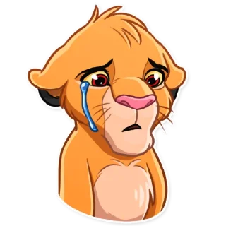 😢-Simba, Telegram Sticker