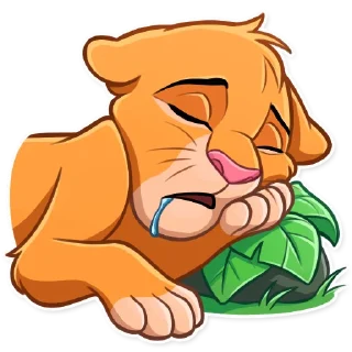 😴-Simba, Telegram Sticker