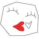 😘-Simply %-), Telegram Sticker