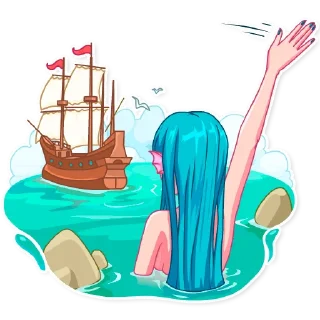 👋-Siren, Telegram Sticker