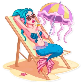 🏖-Siren, Telegram Sticker