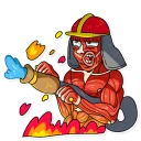 🚒-Dave the Nudist, Telegram Sticker