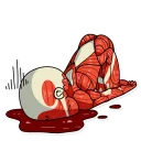 😰-Dave the Nudist, Telegram Sticker