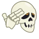 😒-Skull, Telegram Sticker