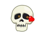😘-Skull, Telegram Sticker