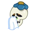🤒-Skull, Telegram Sticker
