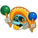 🥳-Skull, Telegram Sticker