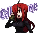 📞-Skullgirls Launch Stickers!, Telegram Sticker