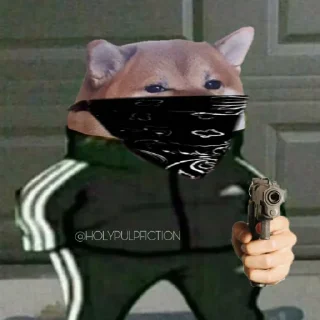 🔫-Slav Cheems | @HolyPulpFiction, Telegram Sticker