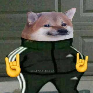 🤘-Slav Cheems | @HolyPulpFiction, Telegram Sticker