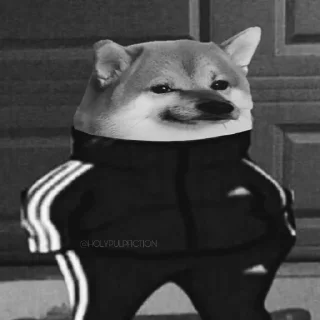 😐-Slav Cheems | @HolyPulpFiction, Telegram Sticker