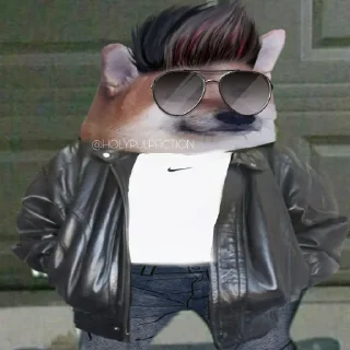 😎-Slav Cheems | @HolyPulpFiction, Telegram Sticker