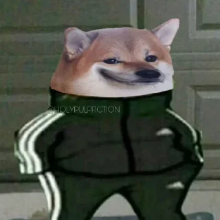 😏-Slav Cheems | @HolyPulpFiction, Telegram Sticker