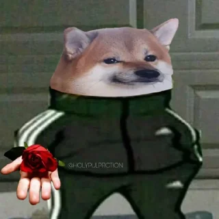 🌹-Slav Cheems | @HolyPulpFiction, Telegram Sticker
