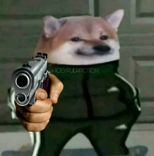 😐-Slav Cheems | @HolyPulpFiction, Telegram Sticker