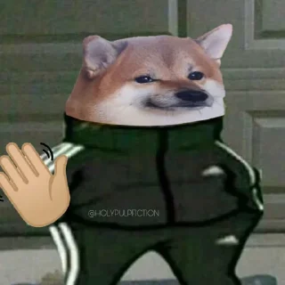 👋-Slav Cheems | @HolyPulpFiction, Telegram Sticker