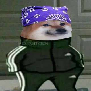 😐-Slav Cheems | @HolyPulpFiction, Telegram Sticker