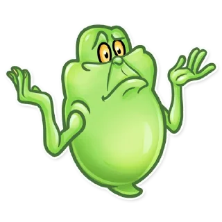 🤷‍♂️-Slimer, Telegram Sticker
