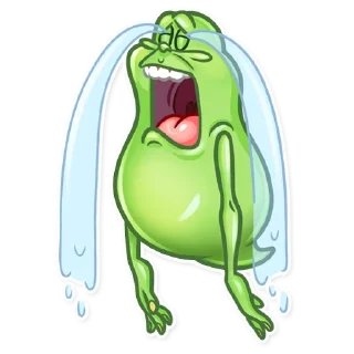 😭-Slimer, Telegram Sticker